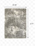 2' X 3' Gray And Ivory Distressed Abstract Scatter Rug